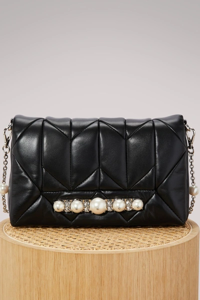 Shop Miu Miu Cristal Gm Leather Bag