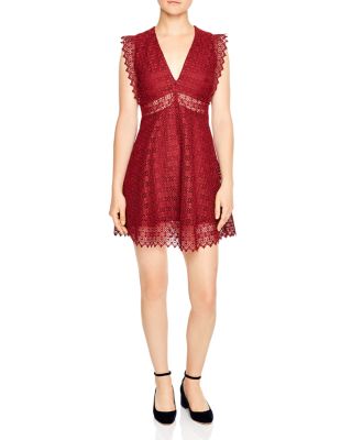 sandro red dress