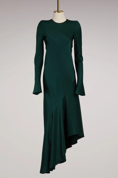 Shop Haider Ackermann Rounded Shoulder Dress In Green