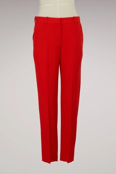 Shop Givenchy Straight Pants In Rouge