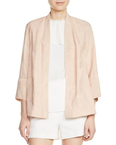 Maje Vlissea Paisley Kimono Jacket In Nude