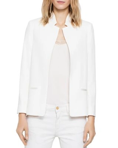 Shop Zadig & Voltaire Volly Deluxe Blazer In Ivory