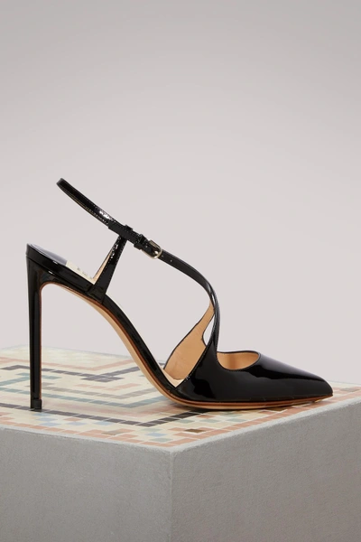 Shop Francesco Russo Crossed Straps Sandals In Black