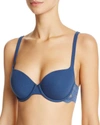 La Perla Souplé Underwire T-shirt Bra In Royale Blue