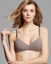 Calvin Klein Perfectly Fit Wirefree Tshirt Convertible Bra F2781 In French Roast