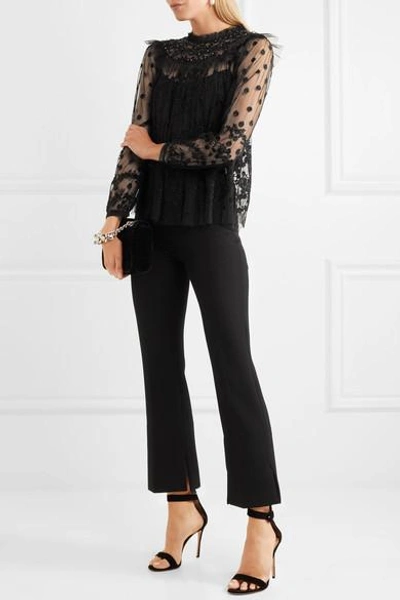 Shop Needle & Thread Shadow Embellished Tulle Blouse