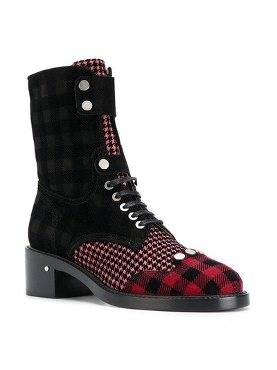Shop Laurence Dacade Tartan Lace-up Boots