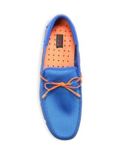 Shop Swims Braided Lace-up Loafers In Grey