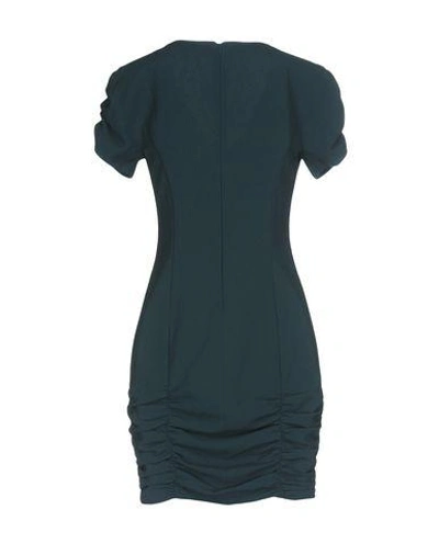 Shop Love Moschino Short Dress In Deep Jade