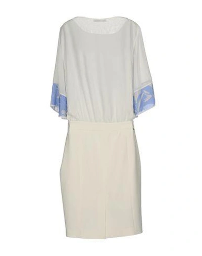 Shop Blumarine Knee-length Dresses In White