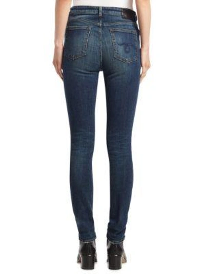 Shop R13 Kate High-rise Skinny Jeans In Dark Vintage