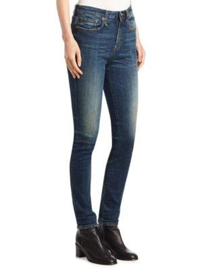 Shop R13 Kate High-rise Skinny Jeans In Dark Vintage