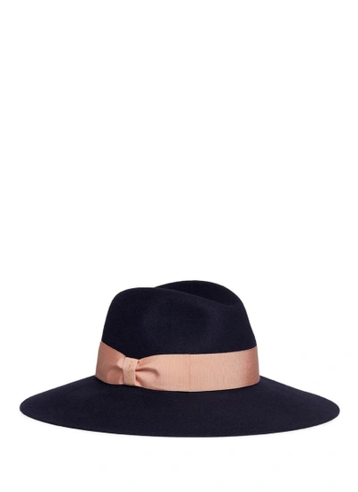 Shop Borsalino 'alessandria' Wide Brim Rabbit Furfelt Fedora Hat