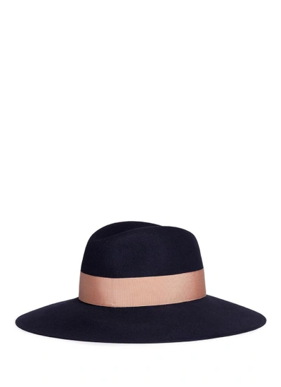Shop Borsalino 'alessandria' Wide Brim Rabbit Furfelt Fedora Hat