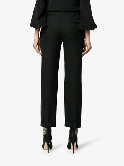 Shop Haider Ackermann Straight Leg Trousers In Black