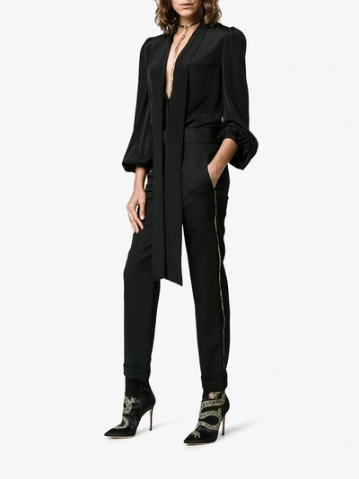 Shop Haider Ackermann Straight Leg Trousers In Black