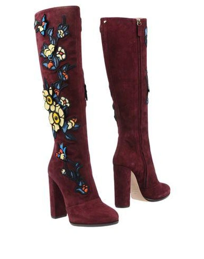 Shop Dsquared2 Boots In Deep Purple
