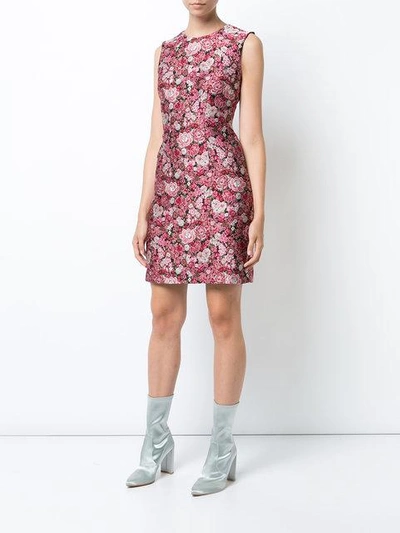 Shop Adam Lippes Floral Brocade Sheath Dress