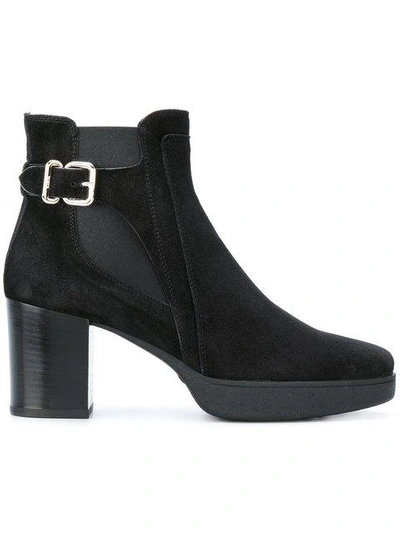 Shop Tod's Platform Ankle Boots - Black
