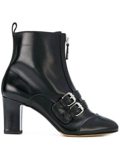 Shop Tabitha Simmons Pointed Toe Zip Boots - Black
