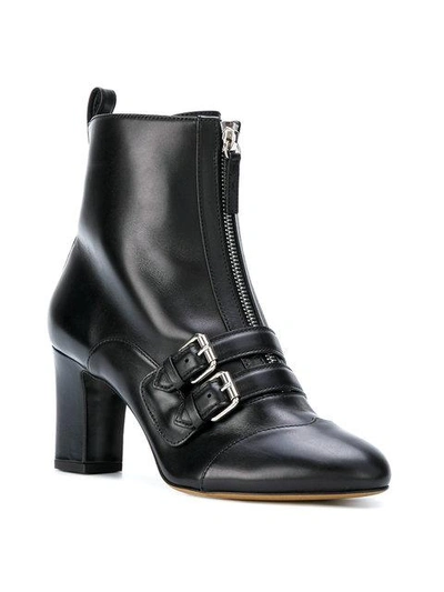 Shop Tabitha Simmons Pointed Toe Zip Boots - Black