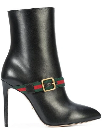 Shop Gucci Sylvie Ankle Boots