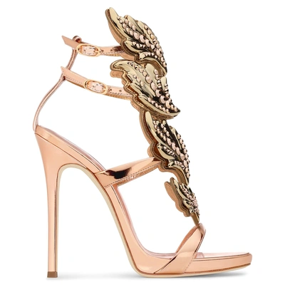 Shop Giuseppe Zanotti - Patent Leather 'cruel' Sandal With Crystals Cruel Crystal