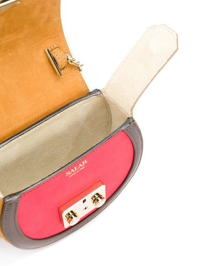 Shop Salar Tri-colour Mini Shoulder Bag