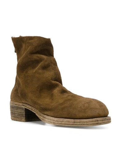 Shop Guidi Ankle Length Boots In Brown