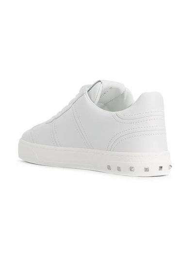 Shop Valentino Garavani Rockstud Sneakers - White