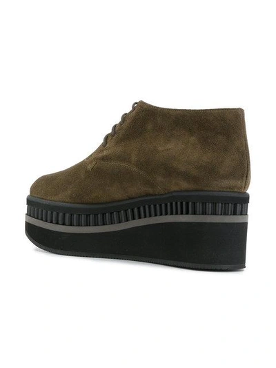 Shop Robert Clergerie Limmy Wedge Shoes In Green