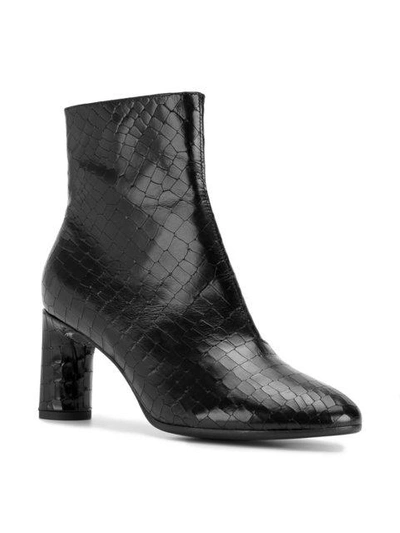 Shop Robert Clergerie Zipped Ankle Boots In Black