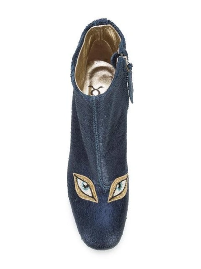 Shop Figue Beaded Eyes Boots  In Blue