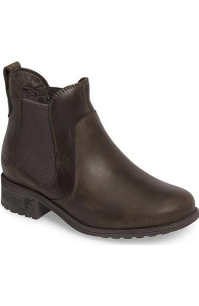 Shop Ugg Bonham Chelsea Boot In Grey Leather