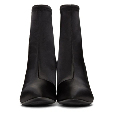 Shop Opening Ceremony Black Satin Dylan Boots In 0001 Black