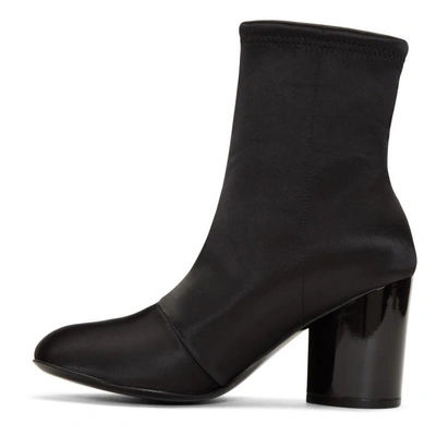 Shop Opening Ceremony Black Satin Dylan Boots In 0001 Black