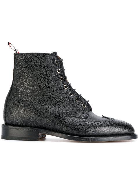 wingtip brogue boots