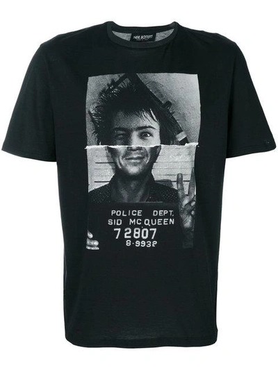 Shop Neil Barrett Printed T-shirt - Black