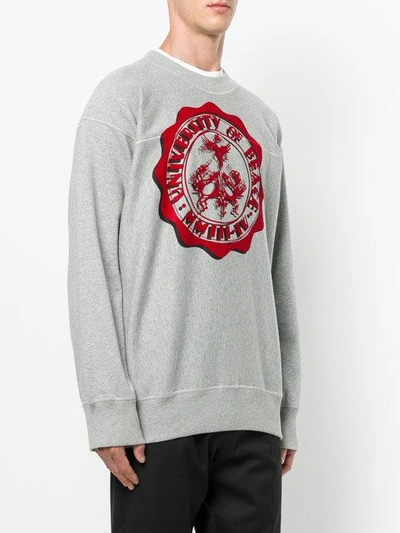 Shop Vivienne Westwood Anglomania University Of Peace Sweatshirt In Grey