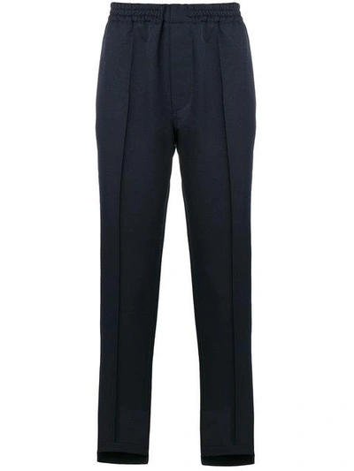 Shop Marni Smart Track Trousers In Blue
