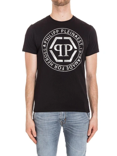 Shop Philipp Plein Teruvo Cotton T-shirt In Black