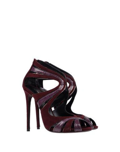 Shop Dolce & Gabbana Sandals In Deep Purple