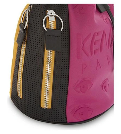 Shop Kenzo Kombo Neoprene Bucket Bag In Fuschia