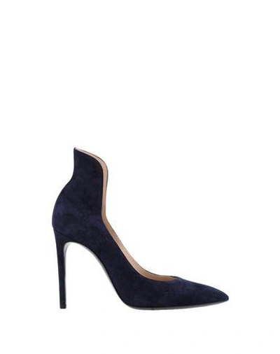 Shop Casadei Pump In Dark Blue