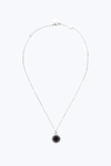 Marc Jacobs Logo Disc Pendant Necklace In Bisou Red