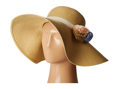 Calvin Klein Straw Flower Sun Hat