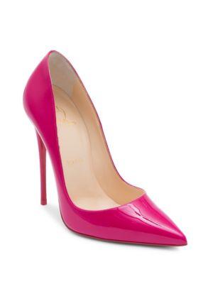 Christian Louboutin So Kate 120 Patent Leather Pumps In Pink/purple ...