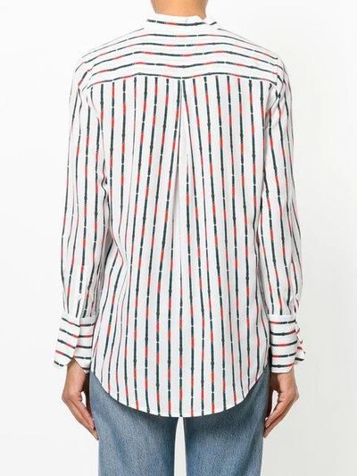 Shop Equipment Striped Long-sleeve Blouse In White