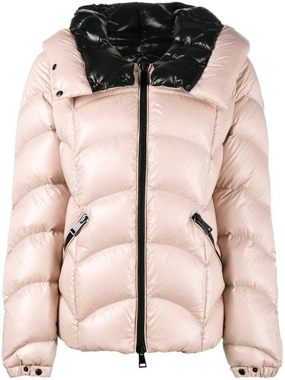 Moncler Akebia Quilted Patent-Shell Down Jacket