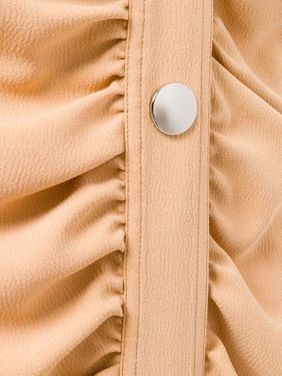 ruched scarf detail dress